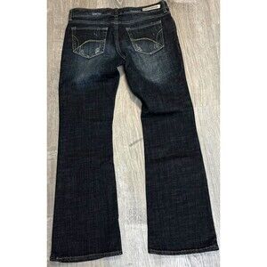 Refuge Runway Everday Boot Low Rise Jeans 6S Distress Dark Wash Denim Y2K Style